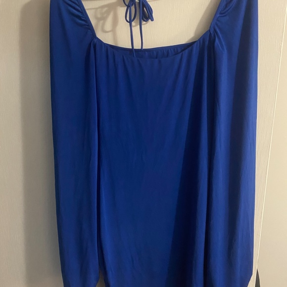 Lucy in the Sky Shantelle Long Sleeve Dress in Blue - Picture 2 of 6